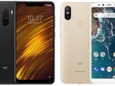 El Poco F1 y el Mi A2 fueron lanzados en 2018. (Fuente de la imagen: Xiaomi - editado)