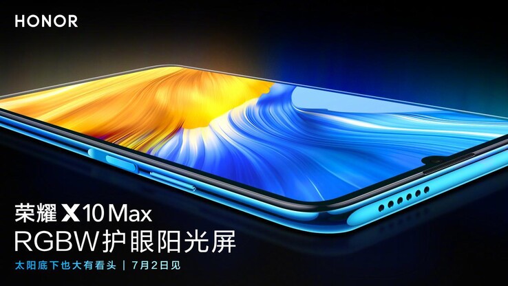 Un póster para la nueva pantalla del X10 Max. (Fuente: Weibo vía HuaweiCentral)