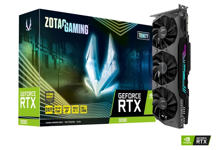 Zotac Gaming GeForce RTX 3090 Trinity. (Fuente de la imagen: Zotac)