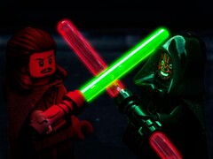 Una imagen que muestra una batalla entre Qui-Gon Jinn y Darth Maul en LEGO. (Fuente de la imagen: matyasvargaphoto - Pixabay)
