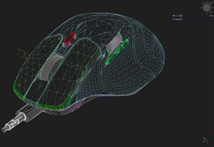 Captura de pantalla del modelo de código abierto Keychron M6 8K en FreeCAD