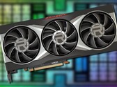 La emblemática Radeon RX 6900 XT (en la imagen) podría verse superada por la nueva versión básica de AMD. (Fuente de la imagen: AMD - editado)