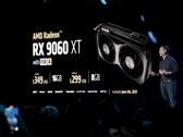 12 GB deberían ser la nueva norma para las tarjetas gráficas 1080p. En la imagen - Diapositiva de presentación de la RX 9060 XT (fuente de la imagen: AMD)