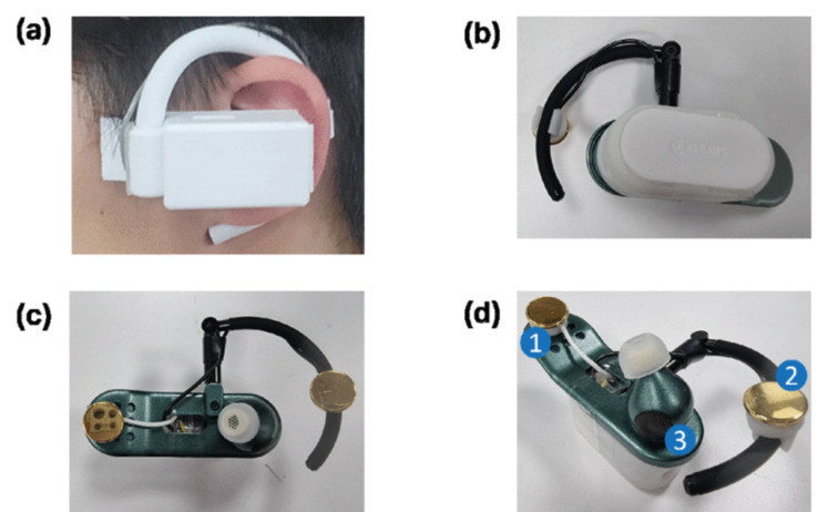 Dos prototipos del wearable Samsung Ear-EEG. (Fuente de la imagen: Samsung)