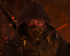 Una captura de pantalla de la featurette de Mortal Kombat II en la que aparece Scorpion (fuente de la imagen: Warner Bros. YT)