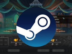 Una imagen que muestra el logotipo de Steam y el juego Yes, Your Grace, ahora en oferta.