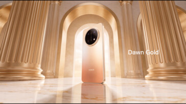El Honor X9e Pro en color Dawn Gold.