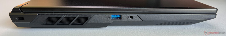 Izquierda: USB-A 3.2 Gen.1 (5 GBit/s), toma de audio de 3,5 mm
