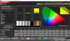 ColorChecker ( P3) – medido en ángulo de 45º