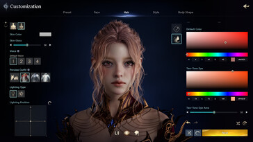 En la imagen: El creador de personajes de AION 2.