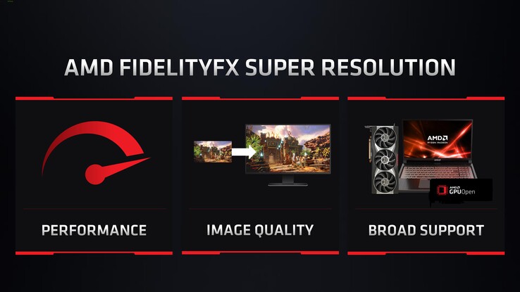 AMD FidelityFX Super Resolution será una iniciativa de GPUOpen. (Fuente: AMD)