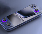 Parece que el Odin 3 no tendrá puerto Micro HDMI. En la imagen: el dispositivo portátil para juegos en azul transparente. (Fuente de la imagen: AYN - editado)