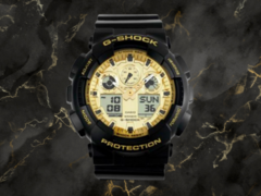 El Casio GA-100GGB-1A9 (en la imagen) es uno de los cuatro nuevos relojes de la serie Black and Gold. (Fuente de la imagen: Hatyai-Nalika, editado)