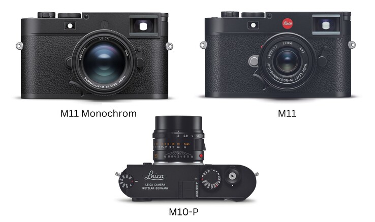 Las versiones "P" y Monochrom omiten el logotipo de puntos rojos de Leica para ofrecer un aspecto discreto (Fuente de la imagen: Leica - editado)