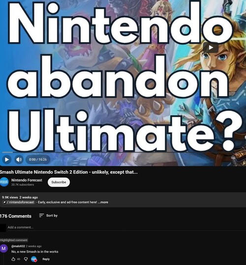 Malo392 filtra información sobre el nuevo juego «Super Smash Bros. Switch 2»