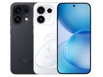 Oppo Reno 16 Pro en negro Starlight y blanco Pop.