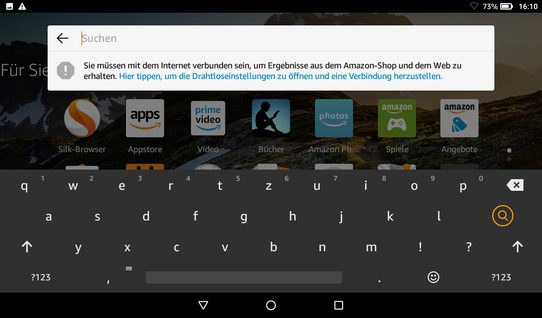 Amazon Fire 7 - dispositivos de entrada