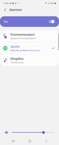 Alarma con Spotify