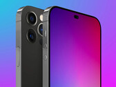 Los iPhone 14 Pro y Pro Max podrían parecerse a este render conceptual. (Fuente de la imagen: MacRumors)