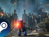 Una captura de pantalla del juego Warhammer 40.000: Space Marine 2 que muestra el arte del entorno en el juego. (Fuente: Steam - Editado)