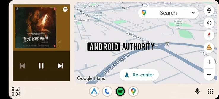 Android Auto widgets (Fuente de la imagen: Android Authority)