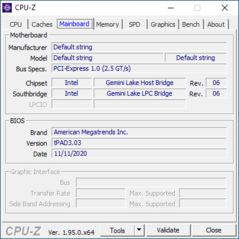 CPU-Z: Placa base