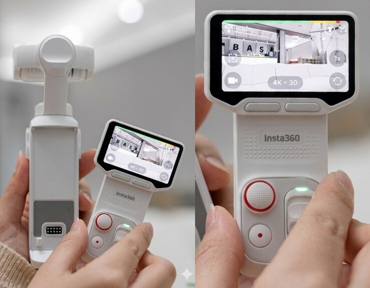 La Insta360 Luna Ultra blanca.