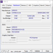 CPU-Z - placa principal