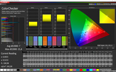 CalMAN - Precisión de color (brillante, estándar, sRGB)