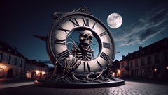 El Reloj de la Muerte del YouTuber Vsauce muestra el tiempo que queda hasta la muerte y está diseñado para recordar a los usuarios la fugacidad de la vida. (Fuente de la imagen: DallE3)