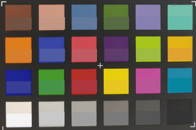 ColorChecker: el color del objetivo está en la mitad inferior de cada cuadro.