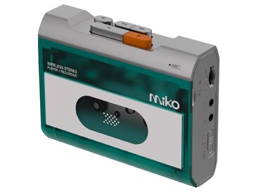 Interruptor Bluetooth y tomas de entrada/salida de audio de 3,5 mm en el otro lado.