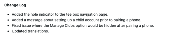 Las notas de la versión 8.09 del software del sistema Garmin Approach J1