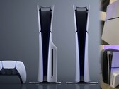La nueva revisión de 2023 de la PlayStation 5 ha sido bautizada extraoficialmente como "PS5 Slim". (Fuente de la imagen: Sony/@phantompainss - editado)