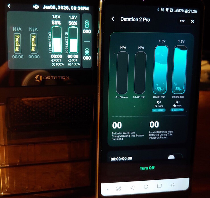 La aplicación refleja el estado del cargador. (Fuente de la imagen: Notebookcheck)