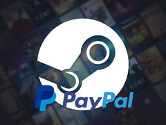 Se muestra el telón de fondo de Steam con el logotipo de PayPal (Fuente de la imagen: Steam, PayPal con ediciones)