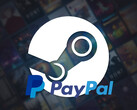Se muestra el telón de fondo de Steam con el logotipo de PayPal (Fuente de la imagen: Steam, PayPal con ediciones)