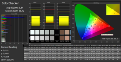 CalMAN: ColorChecker - sin calibrar