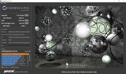 Cinebench R15 sobre la energía de la batería