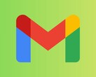 Logotipo de Google Gmail con diseño colorido sobre fondo verde