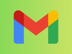 Logotipo de Google Gmail con diseño colorido sobre fondo verde