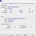 CPU-Z: Placa base