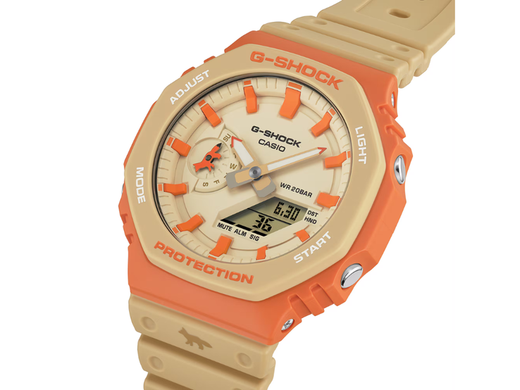 El reloj Casio G-Shock Maison Kitsuné GA-2110MK-5A. (Fuente de la imagen: Casio)