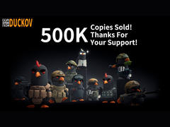 Un anuncio de los desarrolladores de Escape from Dukov anunciando 500k copias vendidas (fuente de la imagen: Escape from Duckov X)