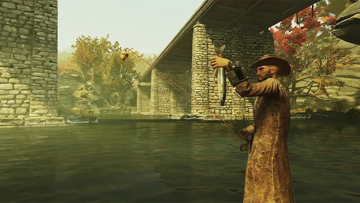 La actualización de Fallout 76 Gone Fission ha añadido nuevos modos de juego relacionados con la pesca (Fuente de la imagen: Bethesda)
