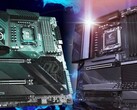 Los precios medios de venta de las placas base Intel y AMD han superado con creces las crecientes tasas de inflación. (Fuente de la imagen: ASRock/Gigabyte - editado)