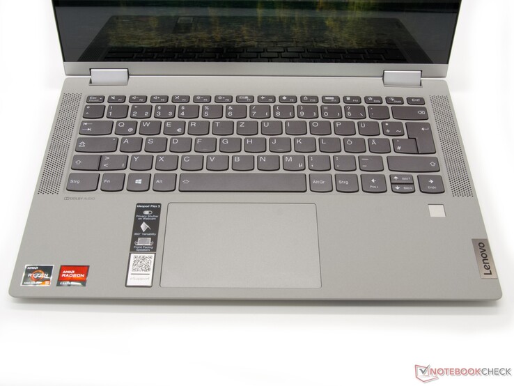 Unidad base con teclado, ClickPad y escáner de huellas dactilares