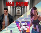 Se muestra el banner de Max Payne y GTA VI (Fuente de la imagen: Steam, Rockstar Games con ediciones)