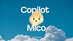 Una imagen promocional del asistente de IA Mico de Copilot