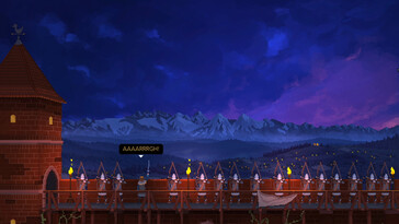 Una imagen que muestra una pelea en Yes, Your Grace.